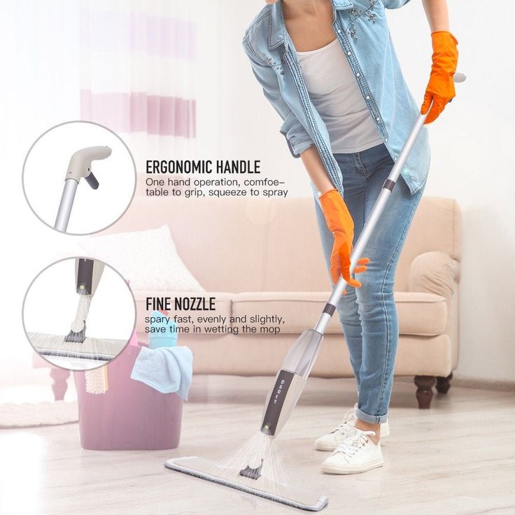 360° Spray Floor Mop With Water Tank – Easy Home Cleaning Tool
